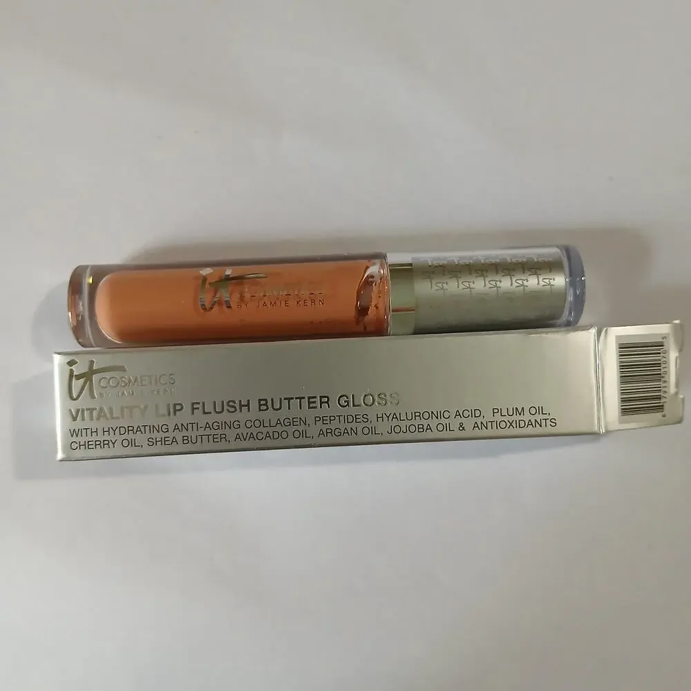 IT Cosmetics PERFECT NUDE Vitality Lip Flush Butter Gloss NEW IN BOX